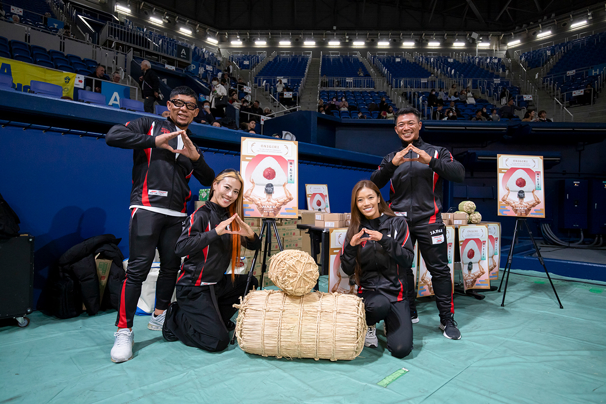 一流選手は知っている、筋肉美にはお米が不可欠。世界大会でも日本のおにぎりが人気！