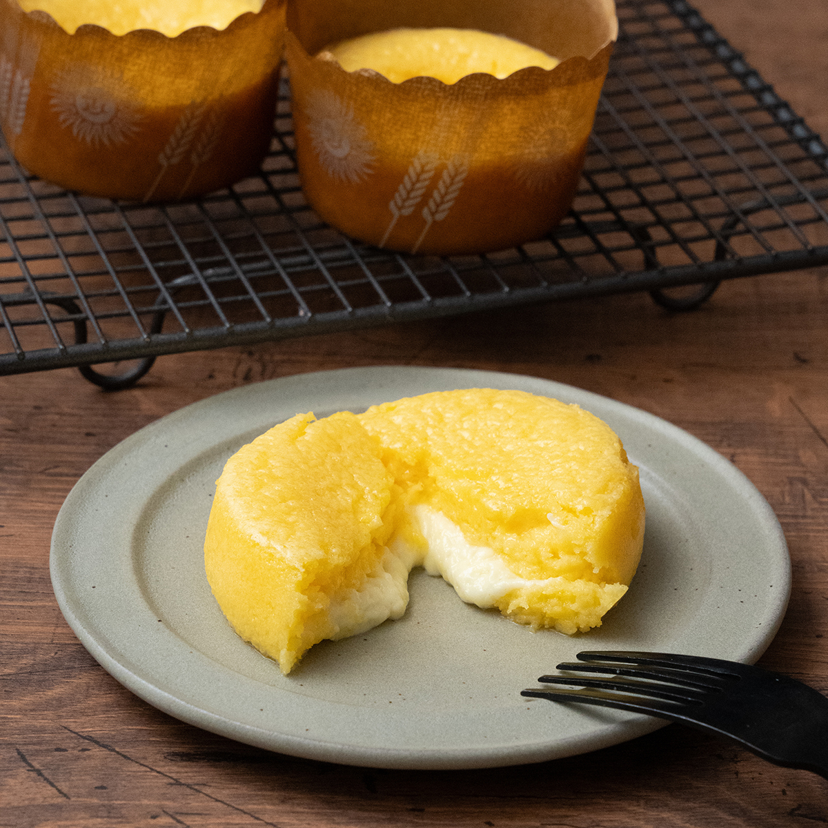 米粉のチーズフォンデュケーキ