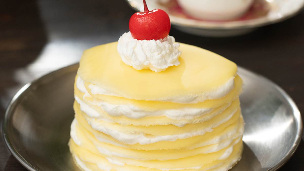 レンジで簡単！米粉のミルクレープ