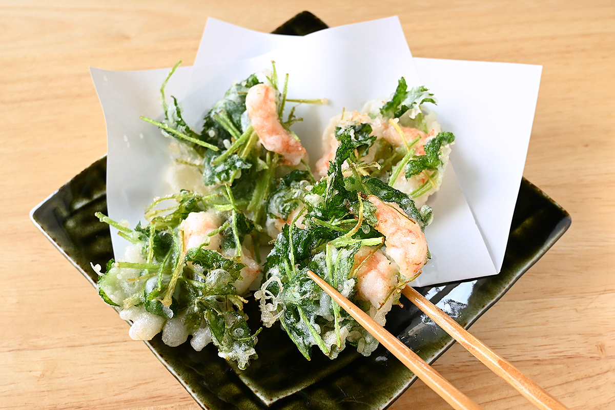 サクサク食感！米粉で作る基本のかき揚げ