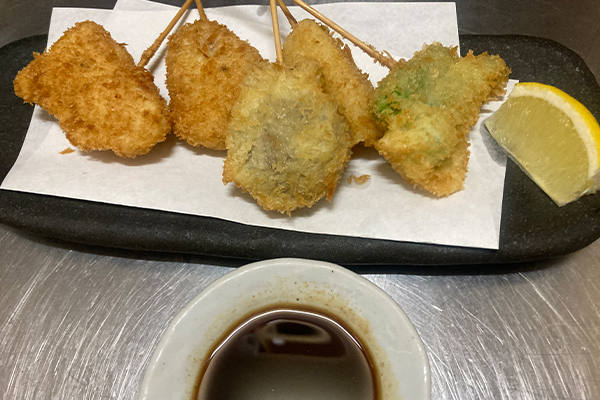 米粉でサクッと串カツ盛り合わせ