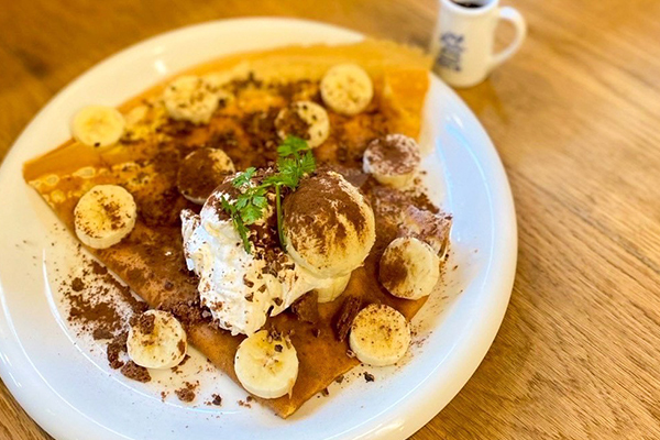 米粉クレープ　～バニラアイス＆チョコバナナ～