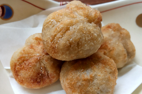 小芋のゆず味噌 米粉揚げ