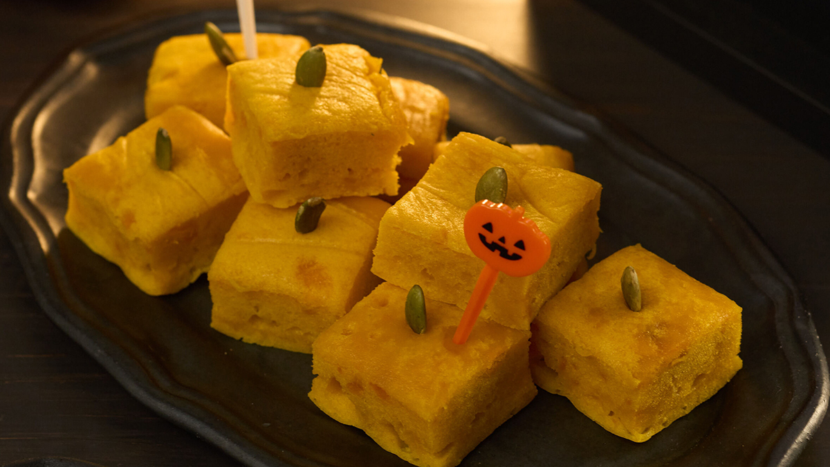 かぼちゃの米粉蒸しパン