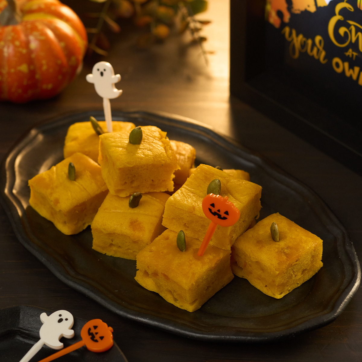 かぼちゃの米粉蒸しパン