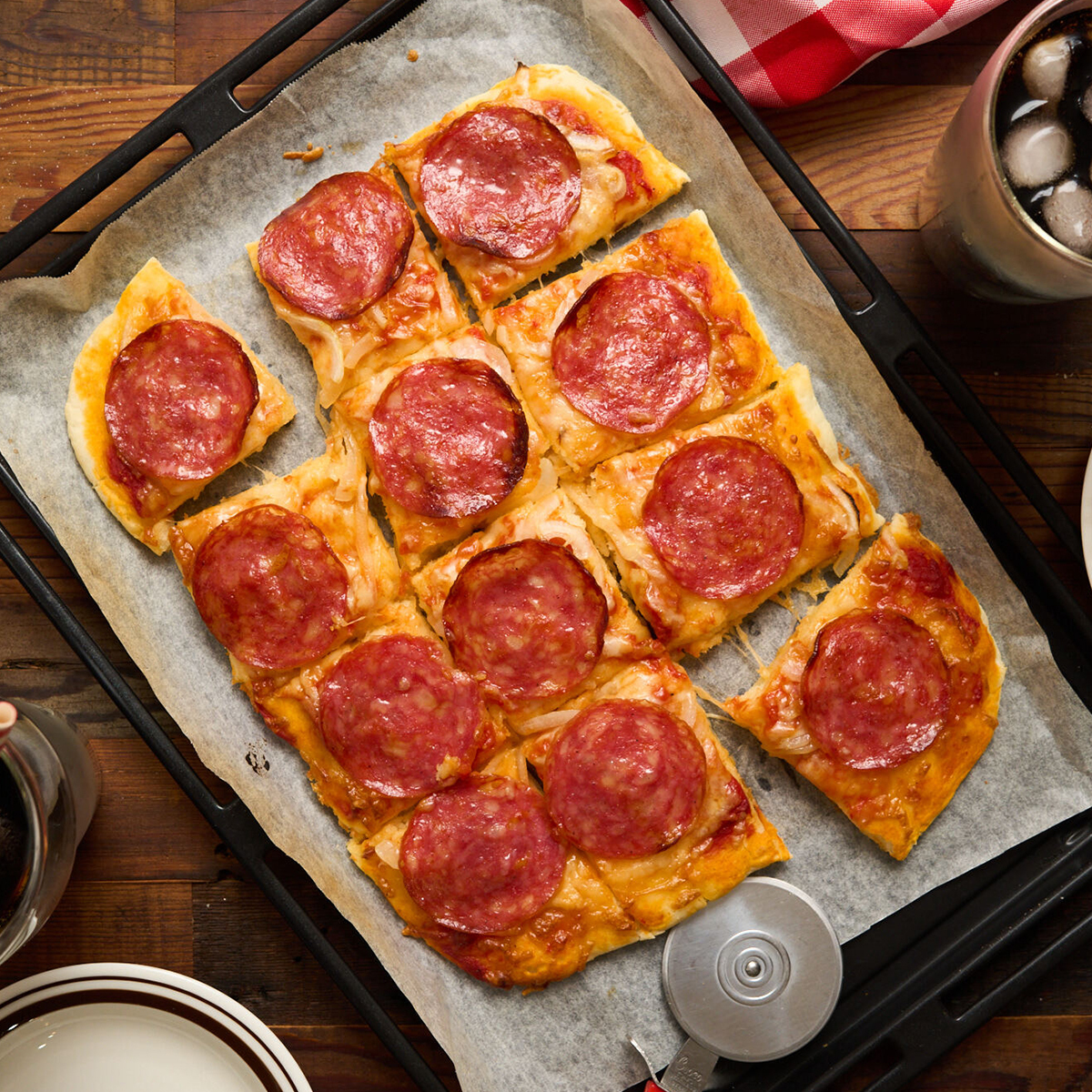 米粉のペパロニピザ