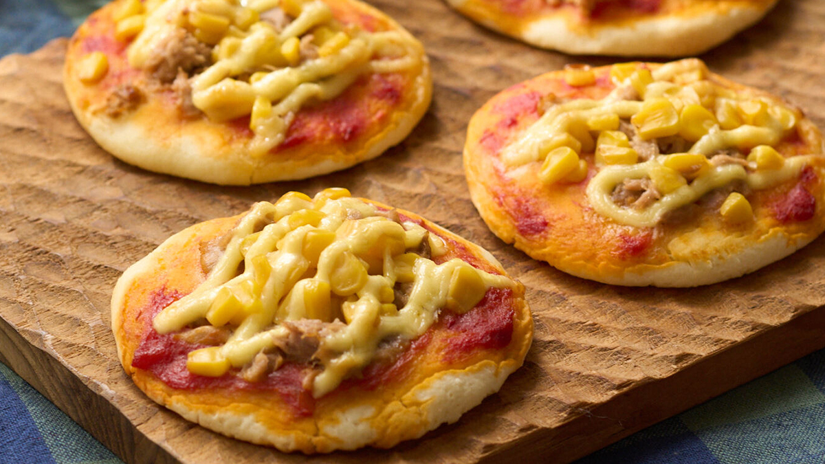 米粉のマヨコーンピザ