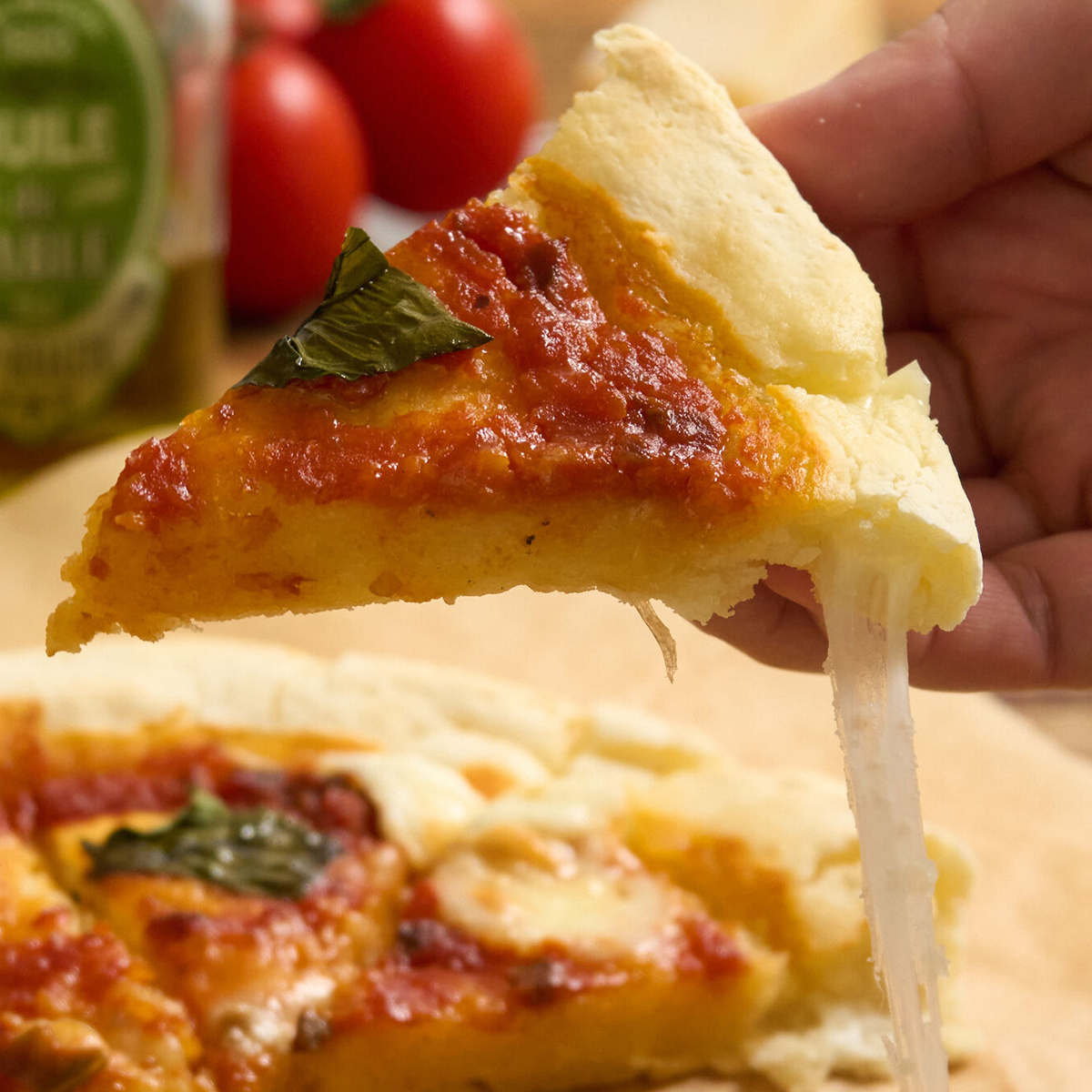 米粉のチーズinロールピザ