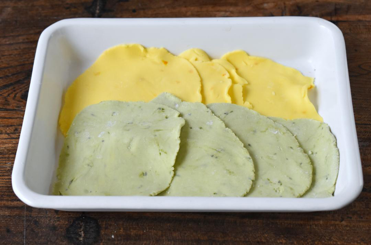 皮をカラフルにアレンジできる