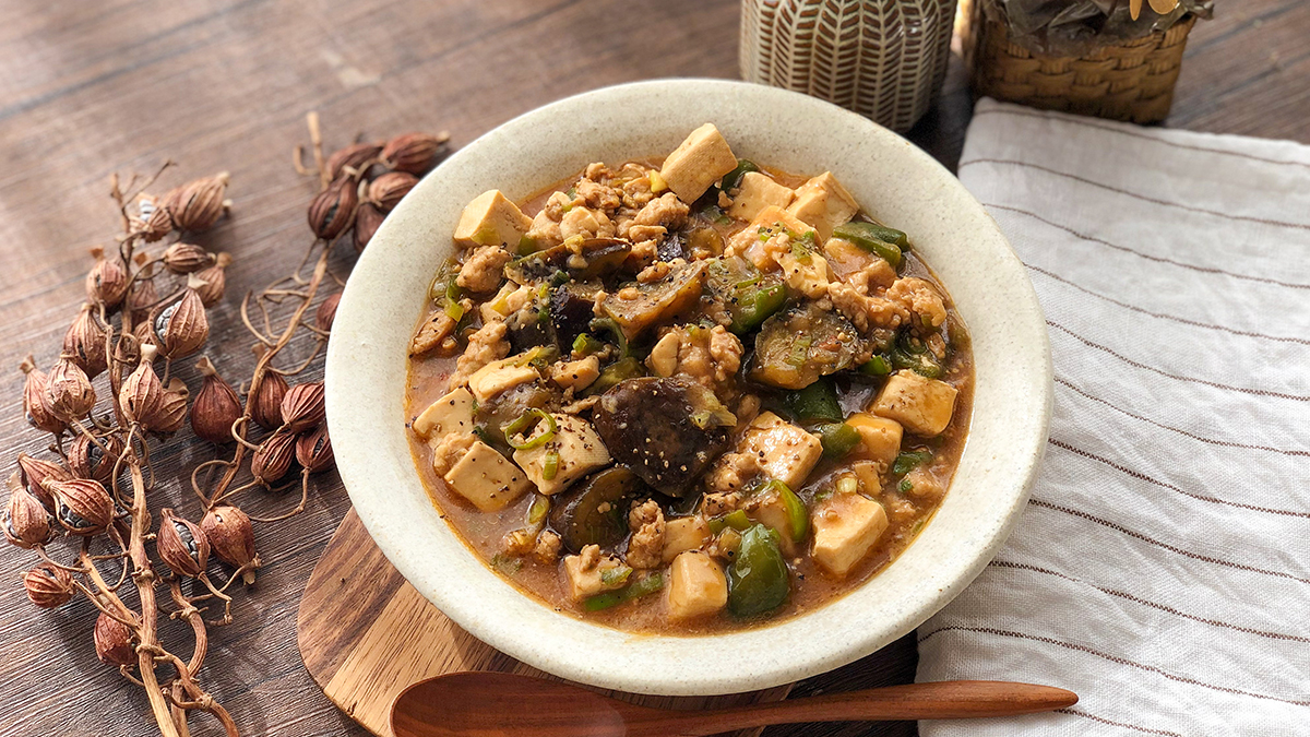 野菜たっぷり！鶏ひき肉のとろとろ麻婆豆腐