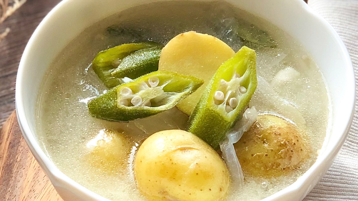 お腹に優しいダイエット！オクラと春野菜のとろみ薬膳スープ